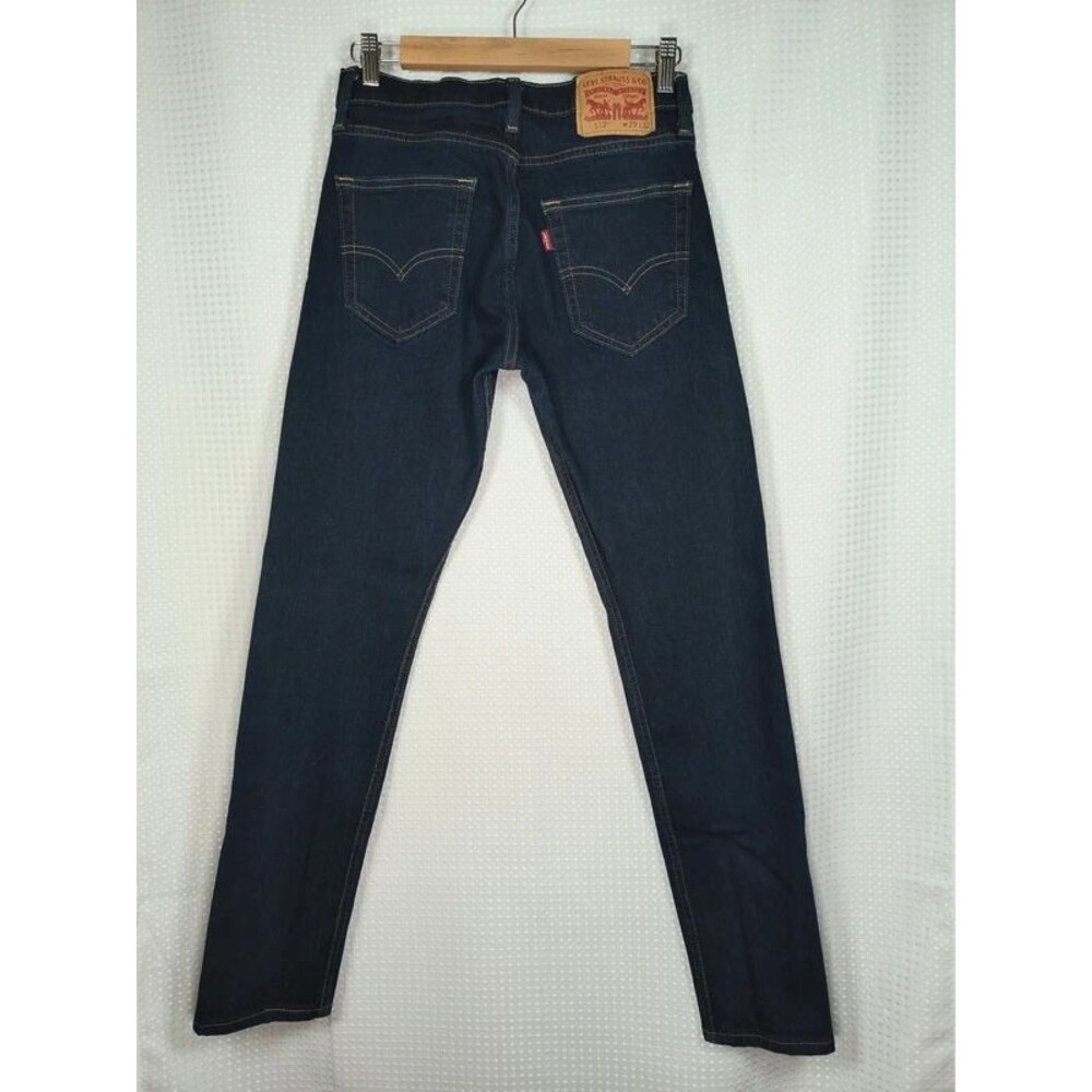 Levi slim tapered leg dark wash blue jeans size 29x32